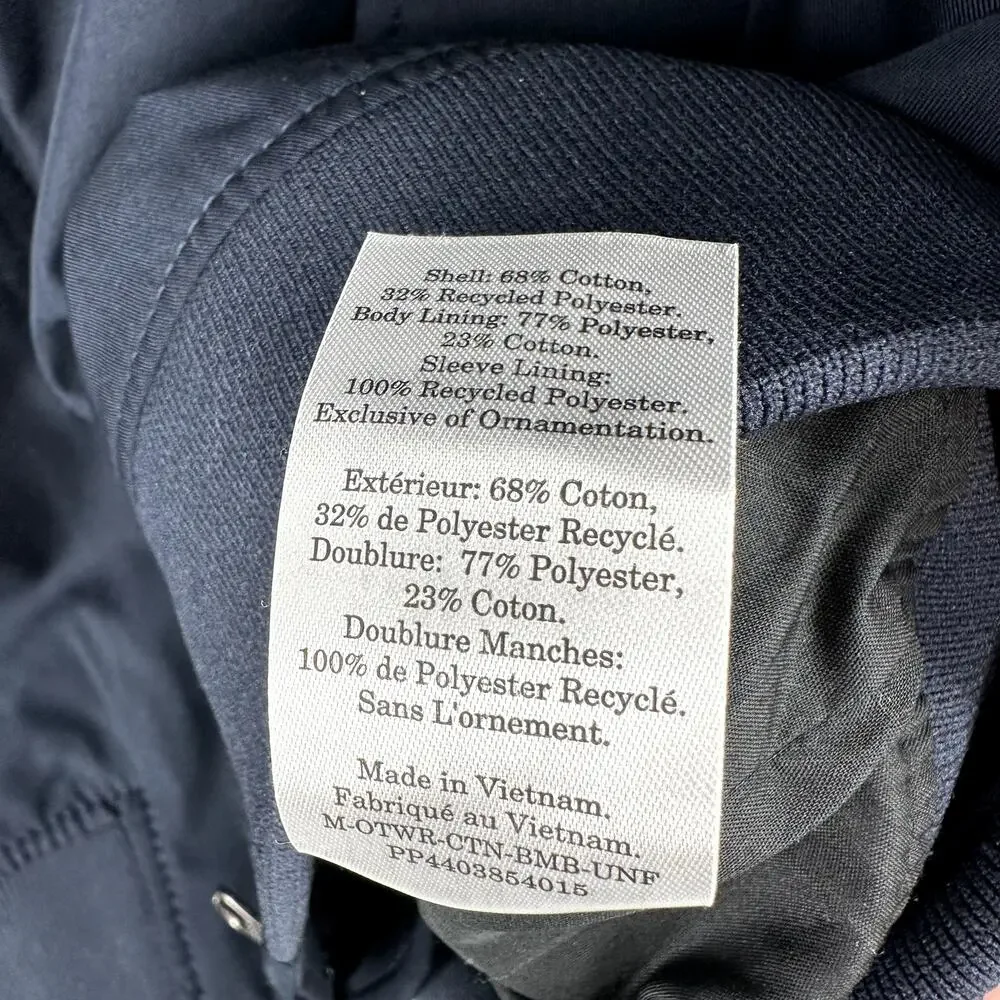 Everlane the bomber jacket Uniform in navy Size M